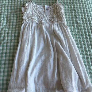 American Eagle Outfitters Cream Lace Dress